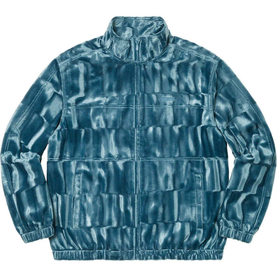 Details on Velour Track Jacket Slate from fall winter
                                                    2021 (Price is $138)