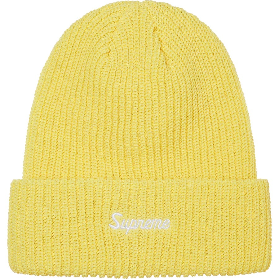 Details on Loose Gauge Beanie Light Yellow from fall winter
                                                    2021 (Price is $38)