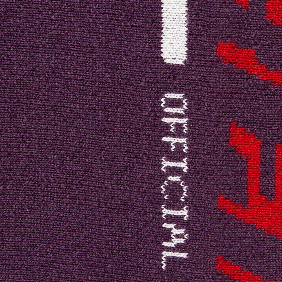 Details on Sleeve Stripe Sweater Plum from fall winter 2021 (Price is $138)