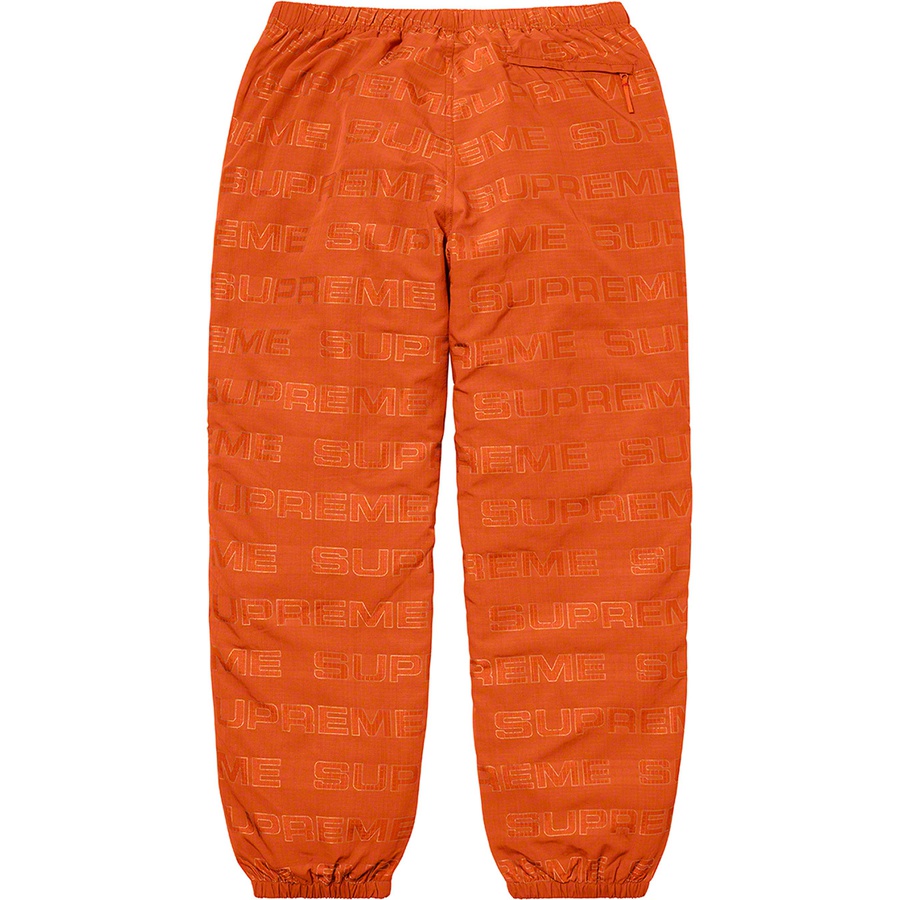 Details on Logo Ripstop Track Pant Orange from fall winter
                                                    2021 (Price is $138)