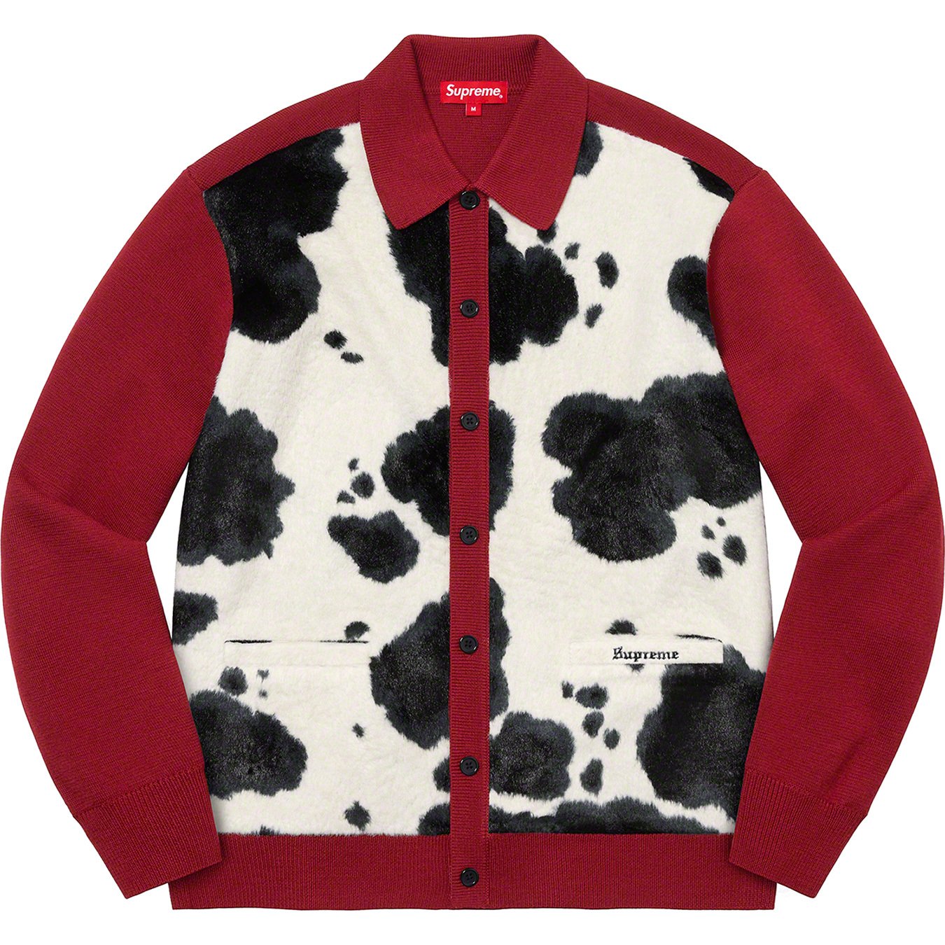 Supreme Cow Print Cardigan 21aw fw XL