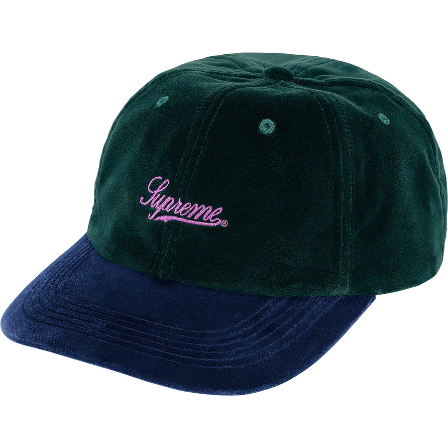 Details on Velvet 2-Tone 6-Panel Dark Green from fall winter
                                                    2021 (Price is $54)