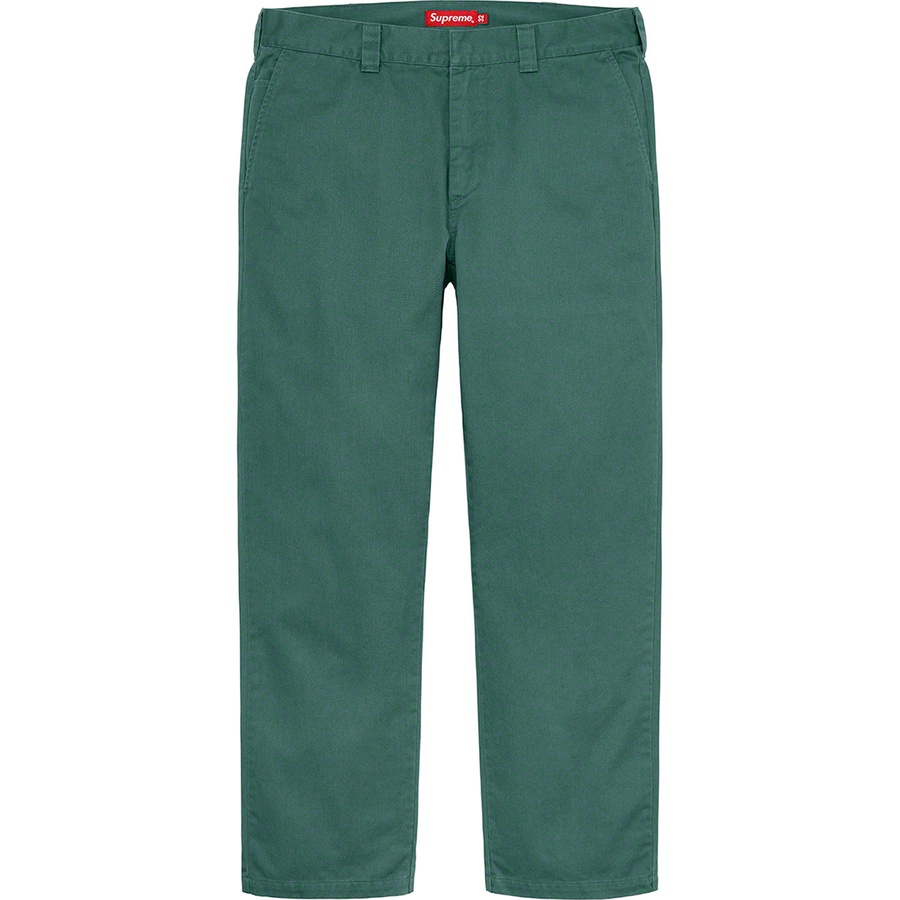 Details on Work Pant Dusty Teal from fall winter
                                                    2021 (Price is $118)