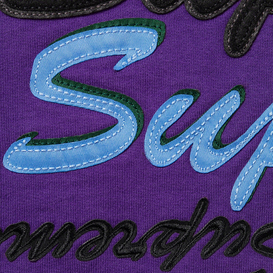 Details on Multi Logo Hooded Sweatshirt Purple from fall winter
                                                    2021 (Price is $168)