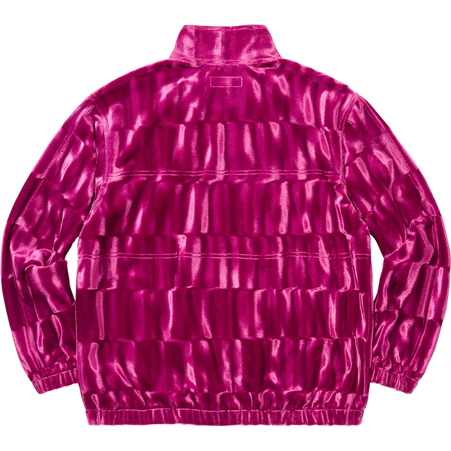 Details on Velour Track Jacket Purple from fall winter
                                                    2021 (Price is $138)