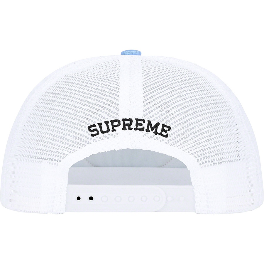 Details on Authorized Mesh Back 5-Panel Light Blue from fall winter
                                                    2021 (Price is $42)