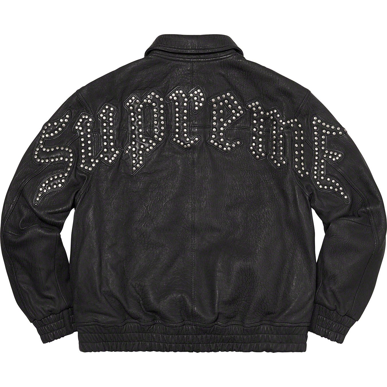 Pebbled Leather Varsity Jacket - fall winter 2021 - Supreme