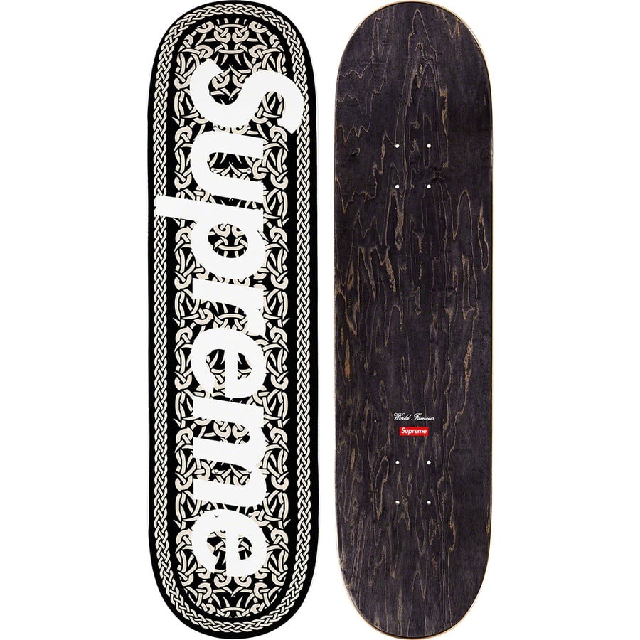 Details on Celtic Knot Skateboard Black - 8.5" x 32.125"  from fall winter 2021 (Price is $58)