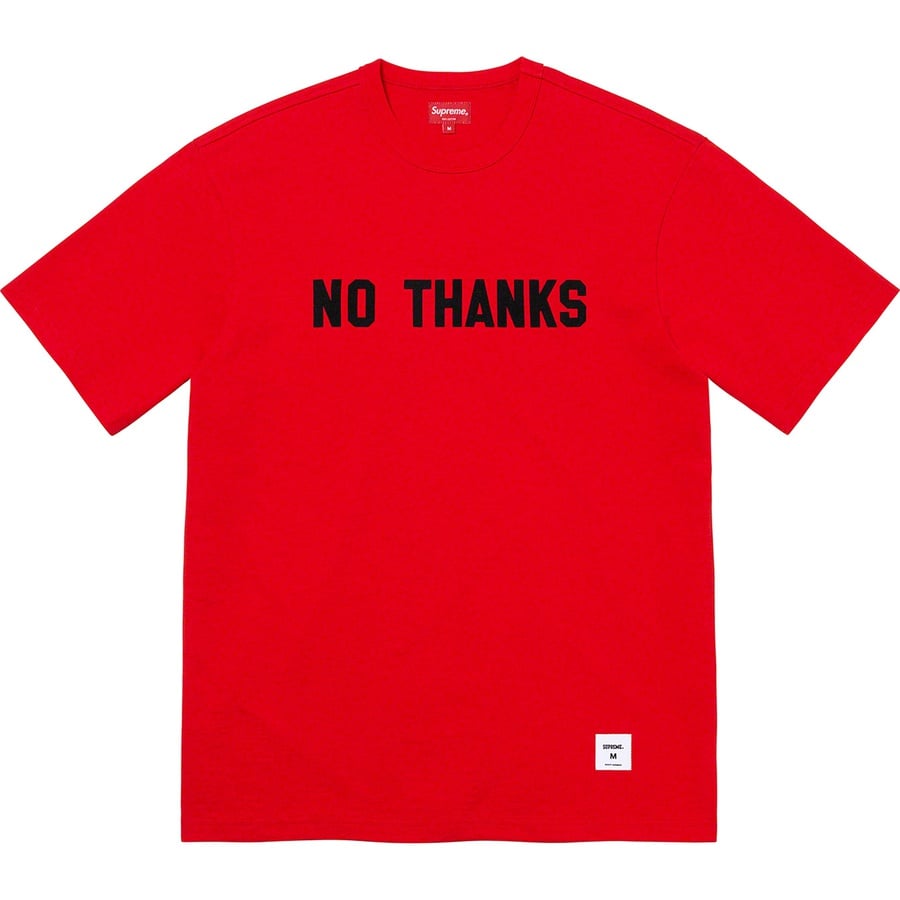 Details on No Thanks S S Top Red from fall winter
                                                    2021 (Price is $68)