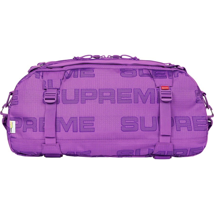 Details on Duffle Bag Purple from fall winter
                                                    2021 (Price is $148)