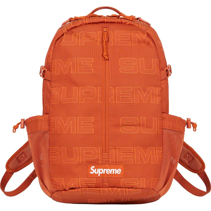 Details on Backpack Orange from fall winter
                                                    2021 (Price is $148)