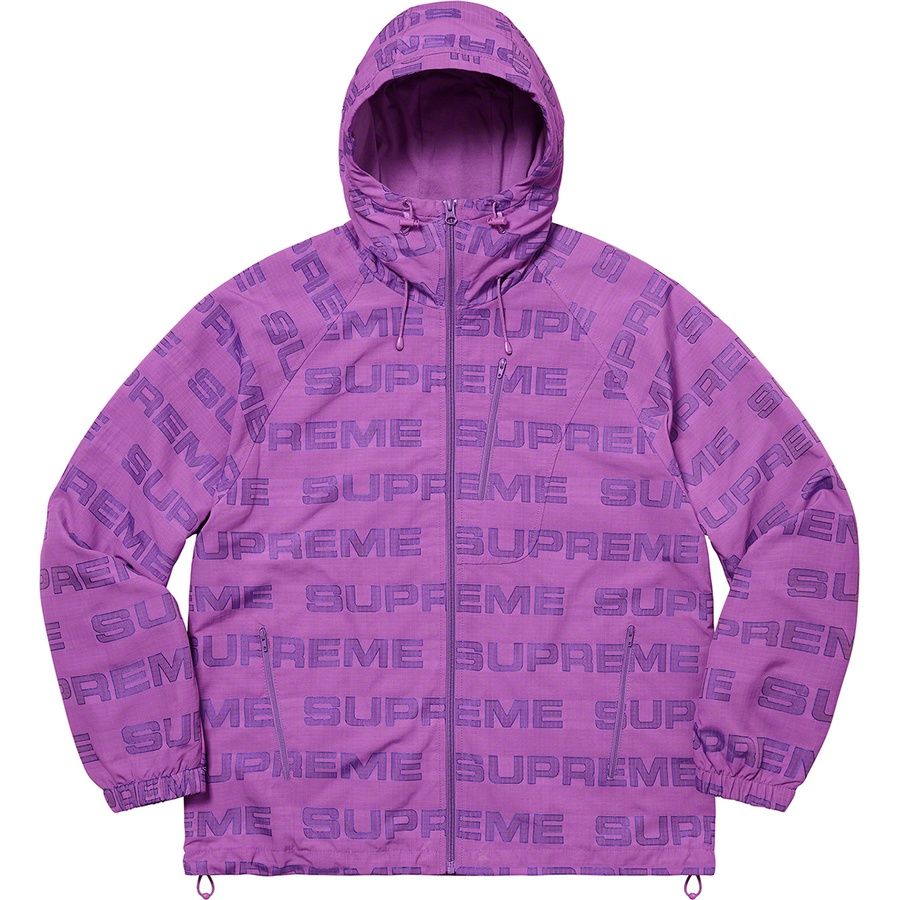 Details on Logo Ripstop Hooded Track Jacket Purple from fall winter
                                                    2021 (Price is $178)