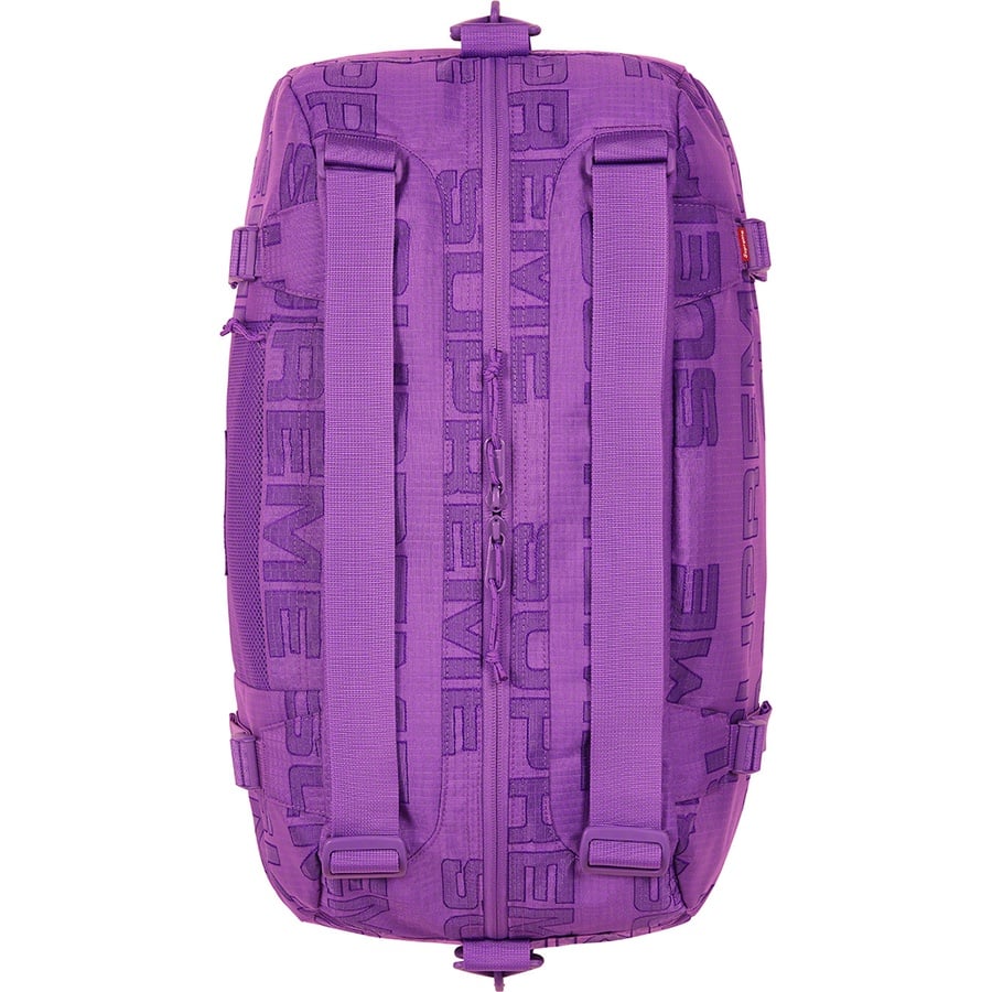 Details on Duffle Bag Purple from fall winter
                                                    2021 (Price is $148)