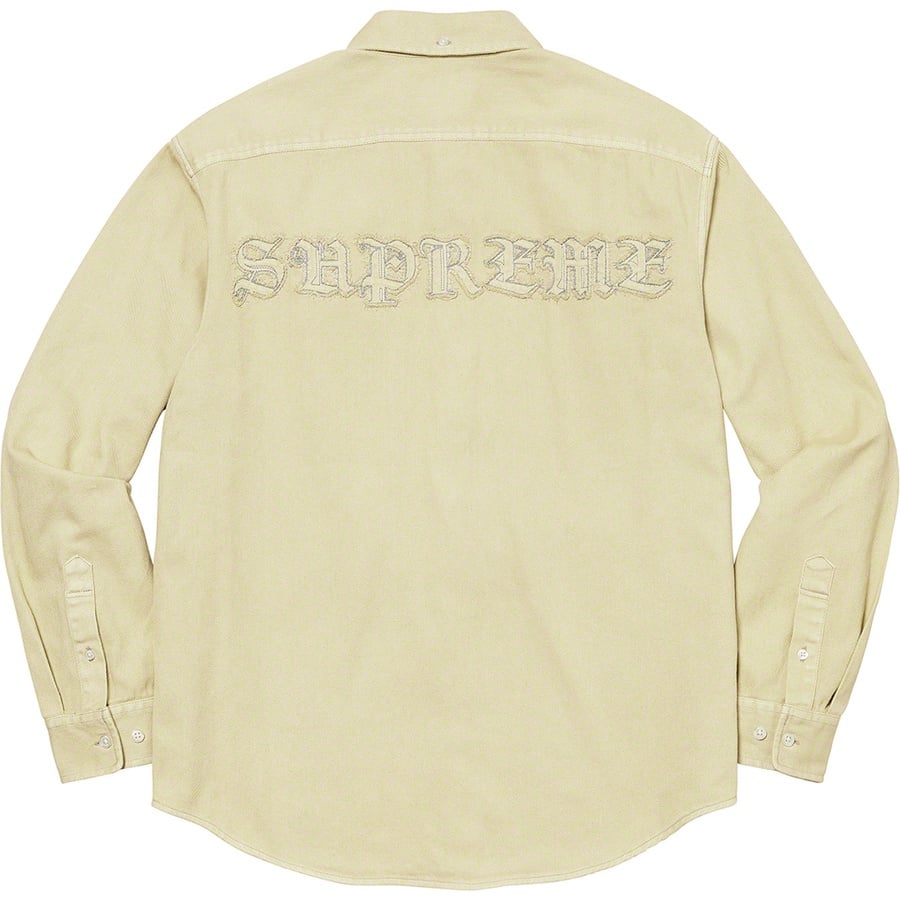 Supreme Appliqué Denim Shirt (FW21) - Natural - $138