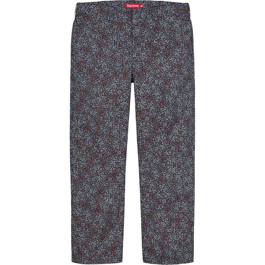Details on Work Pant Light Navy Floral Cards from fall winter
                                                    2021 (Price is $118)