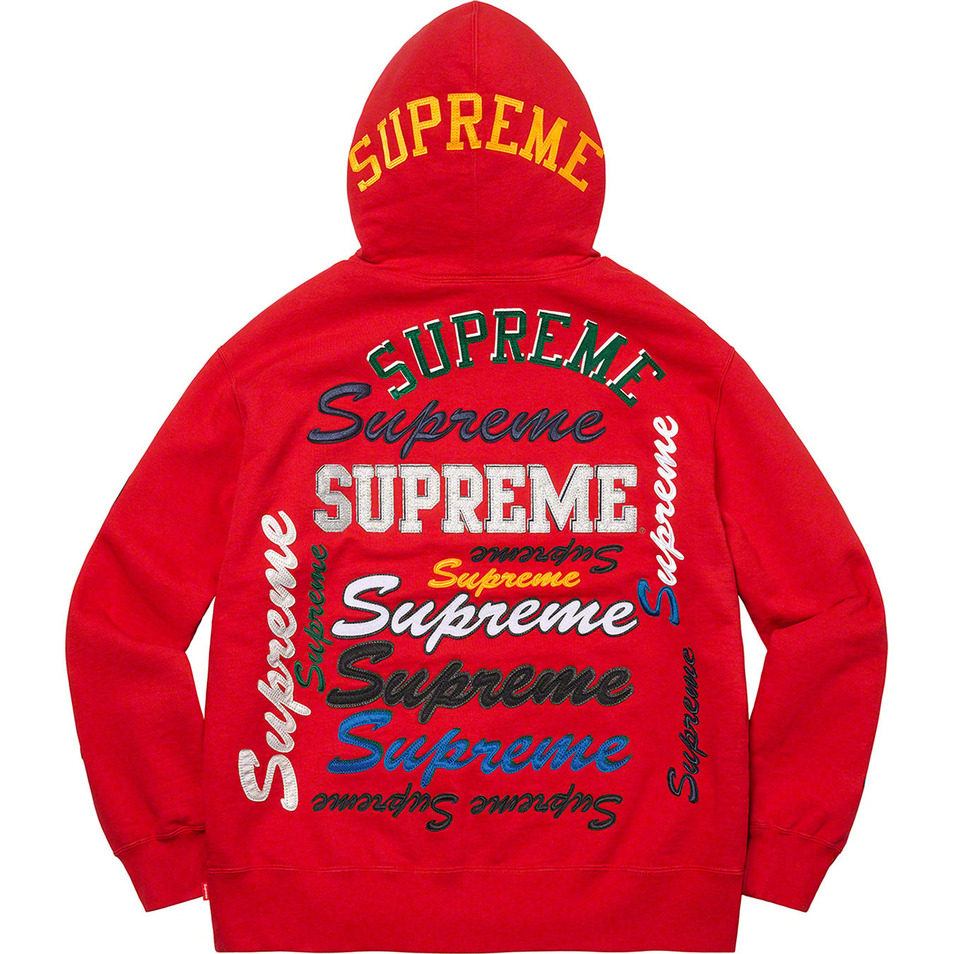 Multi Logo Hooded Sweatshirt - fall winter 2021 - Supreme