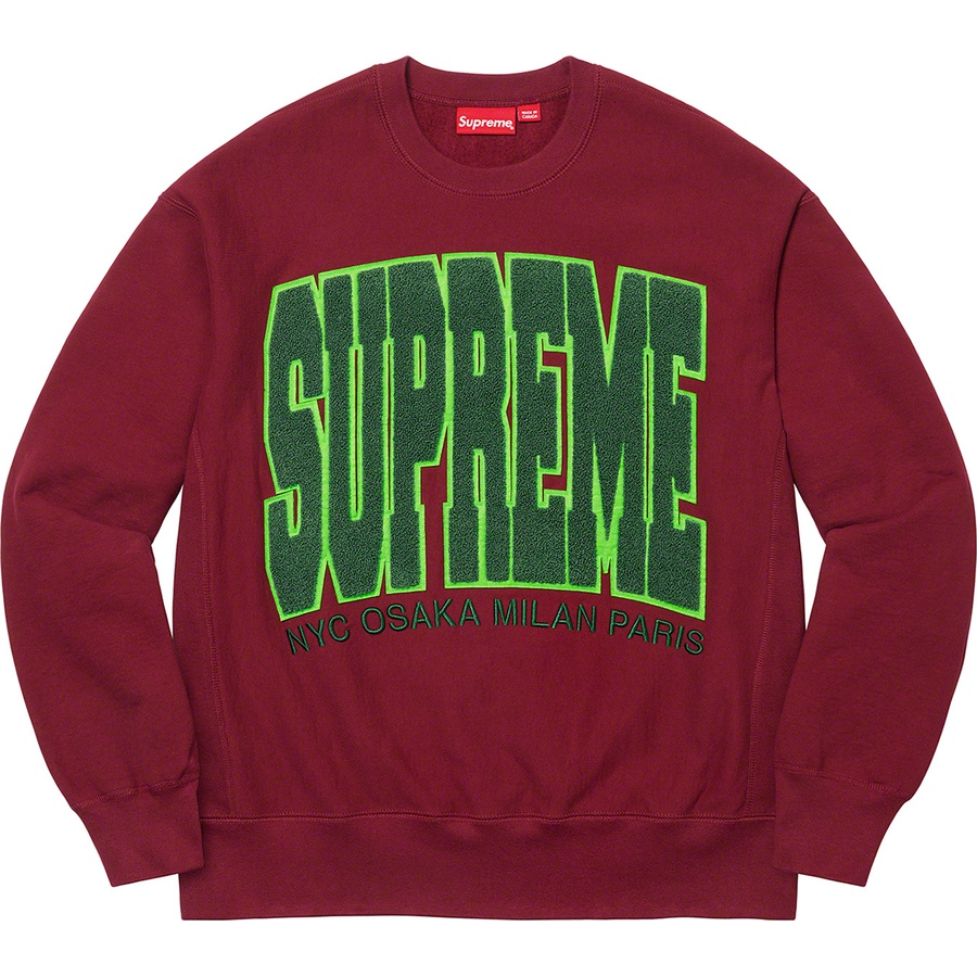 Details on Cities Arc Crewneck Cardinal from fall winter
                                                    2021 (Price is $158)