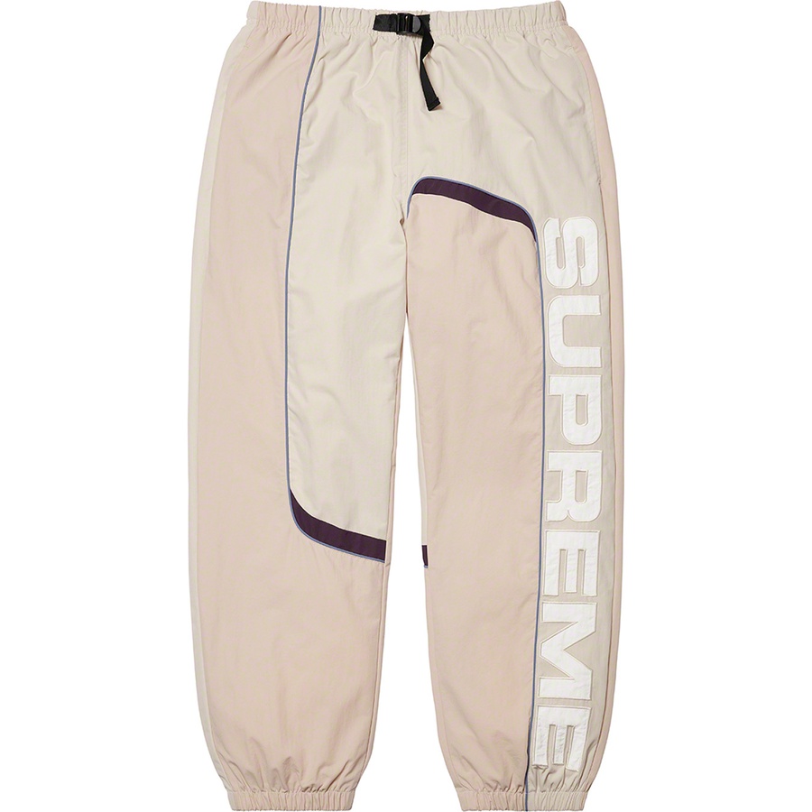 Details on S Paneled Belted Track Pant Dusty Pink from fall winter 2021 (Price is $138)