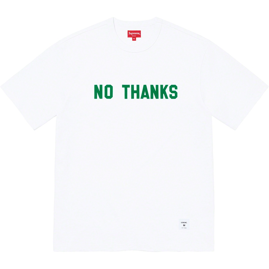 Details on No Thanks S S Top White from fall winter
                                                    2021 (Price is $68)
