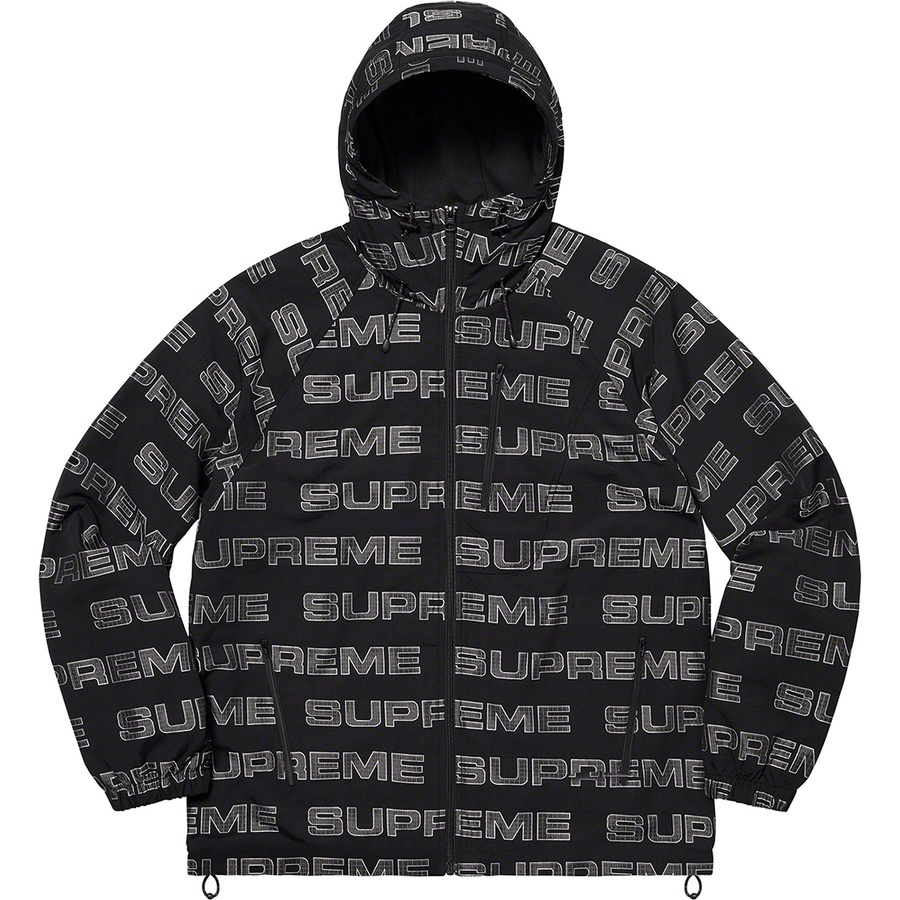 Details on Logo Ripstop Hooded Track Jacket Black from fall winter
                                                    2021 (Price is $178)
