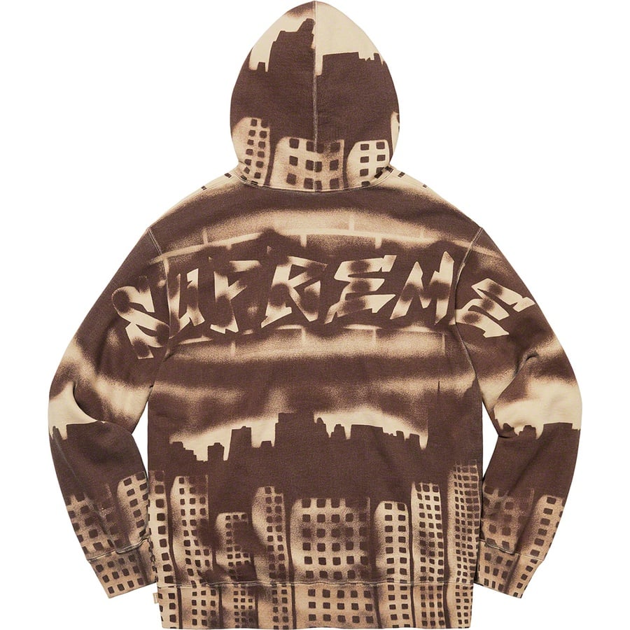 Details on Supreme New York Yankees™Airbrush Hooded Sweatshirt Clay from fall winter 2021 (Price is $198)