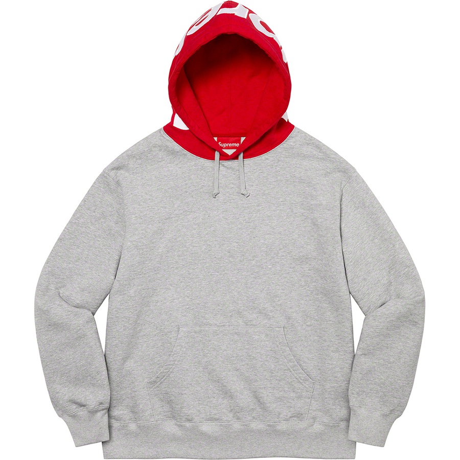 Details on Contrast Hooded Sweatshirt Heather Grey from fall winter 2021 (Price is $158)