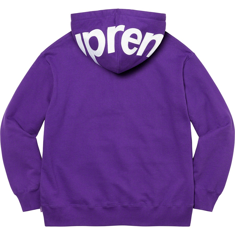 Details on Contrast Hooded Sweatshirt Purple from fall winter 2021 (Price is $158)