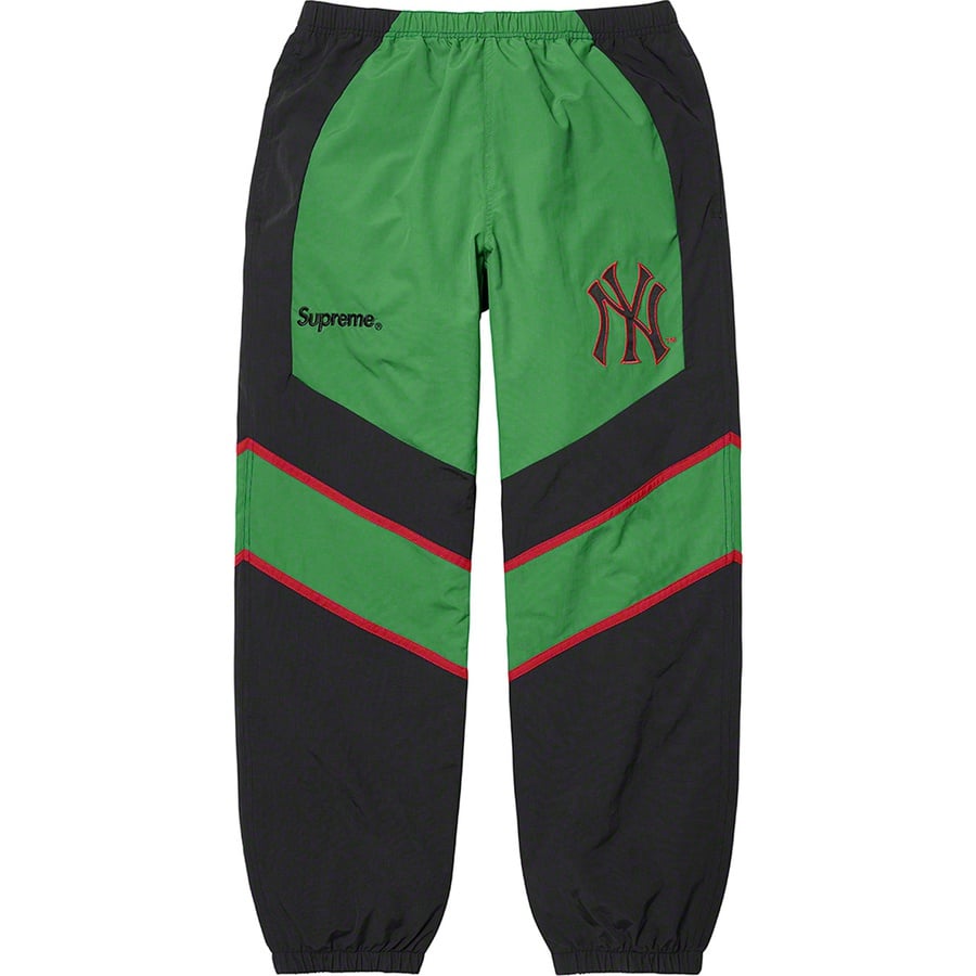 Details on Supreme New York Yankees™Track Pant Green from fall winter 2021 (Price is $158)