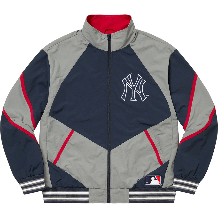 Details on Supreme New York Yankees™Track Jacket Navy from fall winter
                                                    2021 (Price is $188)