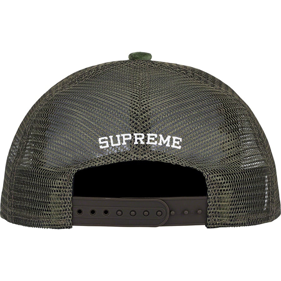 Details on Studded Velvet Mesh Back 5-Panel Green from fall winter
                                                    2021 (Price is $46)