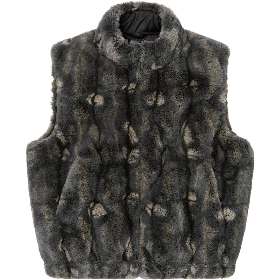 Details on Faux Fur Hooded Vest Black from fall winter
                                                    2021 (Price is $288)