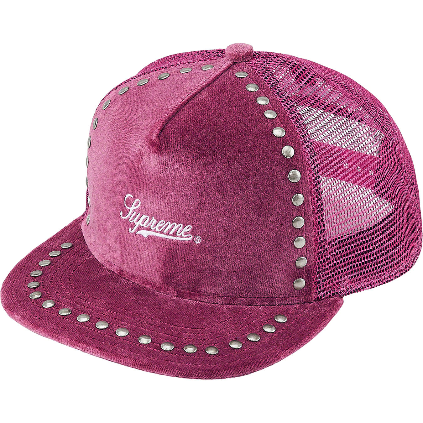 Supreme Studded Velvet Mesh Back 5-Panel