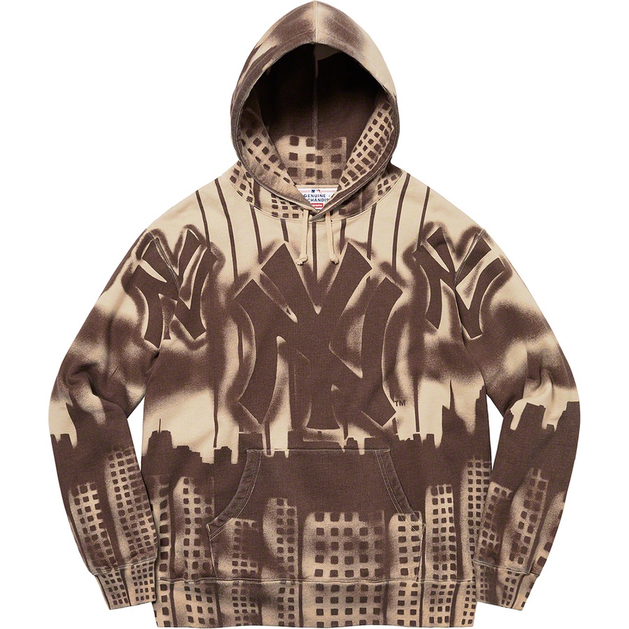 Details on Supreme New York Yankees™Airbrush Hooded Sweatshirt Clay from fall winter
                                                    2021 (Price is $198)