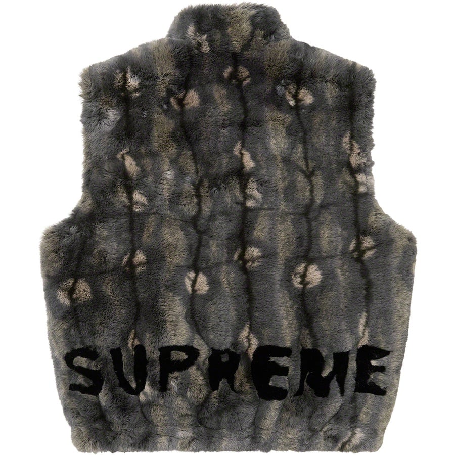 Details on Faux Fur Hooded Vest Black from fall winter
                                                    2021 (Price is $288)