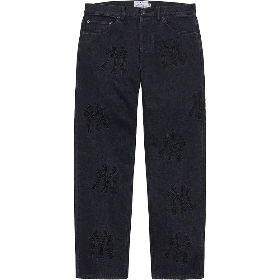 Details on Supreme New York Yankees™Regular Jean Washed Black from fall winter
                                                    2021 (Price is $198)