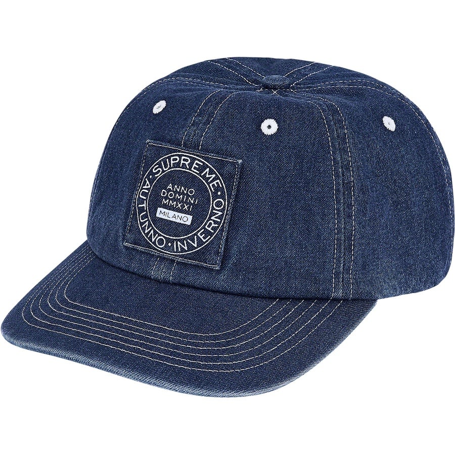 Details on Milano Patch 6-Panel Denim from fall winter
                                                    2021 (Price is $48)