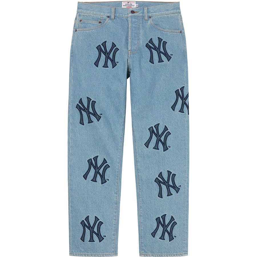 Details on Supreme New York Yankees™Regular Jean Washed Blue from fall winter
                                                    2021 (Price is $198)