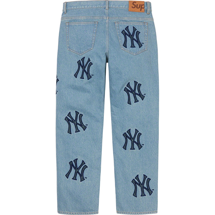 Details on Supreme New York Yankees™Regular Jean Washed Blue from fall winter
                                                    2021 (Price is $198)