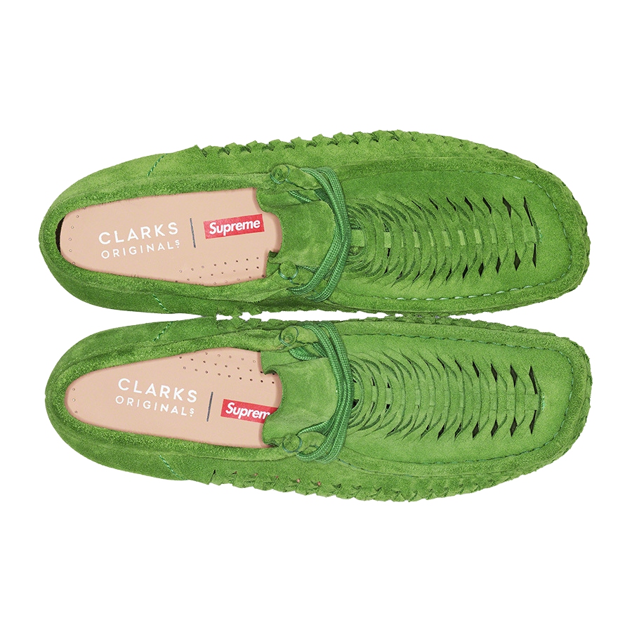 Details on Supreme Clarks Originals Woven Wallabee  from fall winter
                                                    2021 (Price is $178)