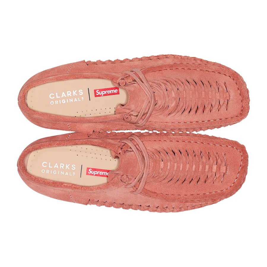 Details on Supreme Clarks Originals Woven Wallabee  from fall winter
                                                    2021 (Price is $178)