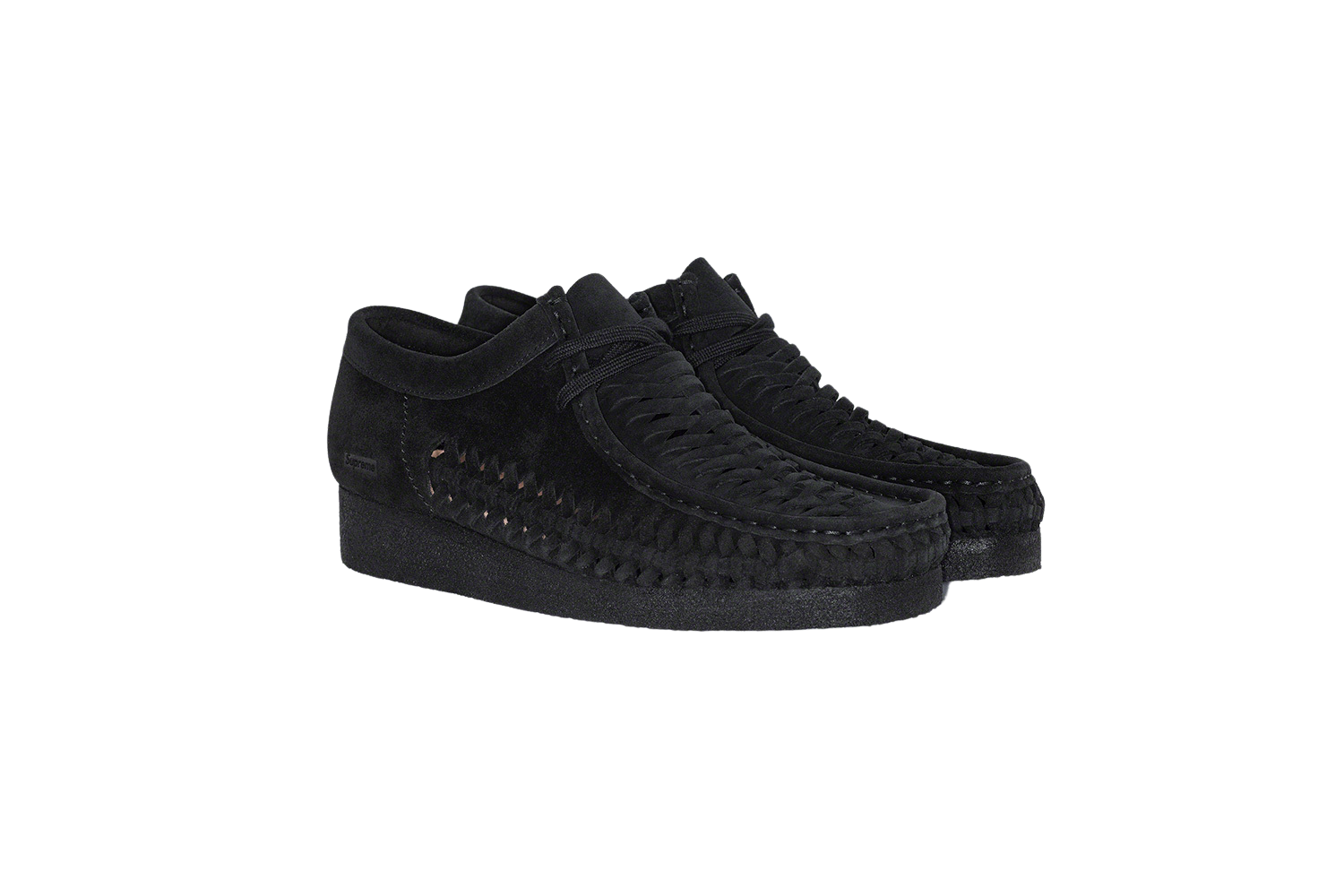 Supreme Clarks woven wallabee Black us8-