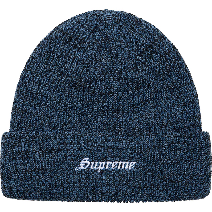 Details on Twisted Loose Gauge Beanie Blue from fall winter
                                                    2021 (Price is $38)