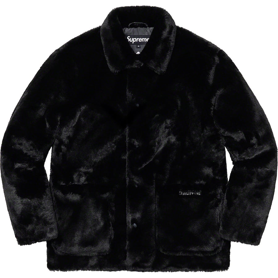 Details on 2-Tone Faux Fur Shop Coat Black from fall winter
                                                    2021 (Price is $388)