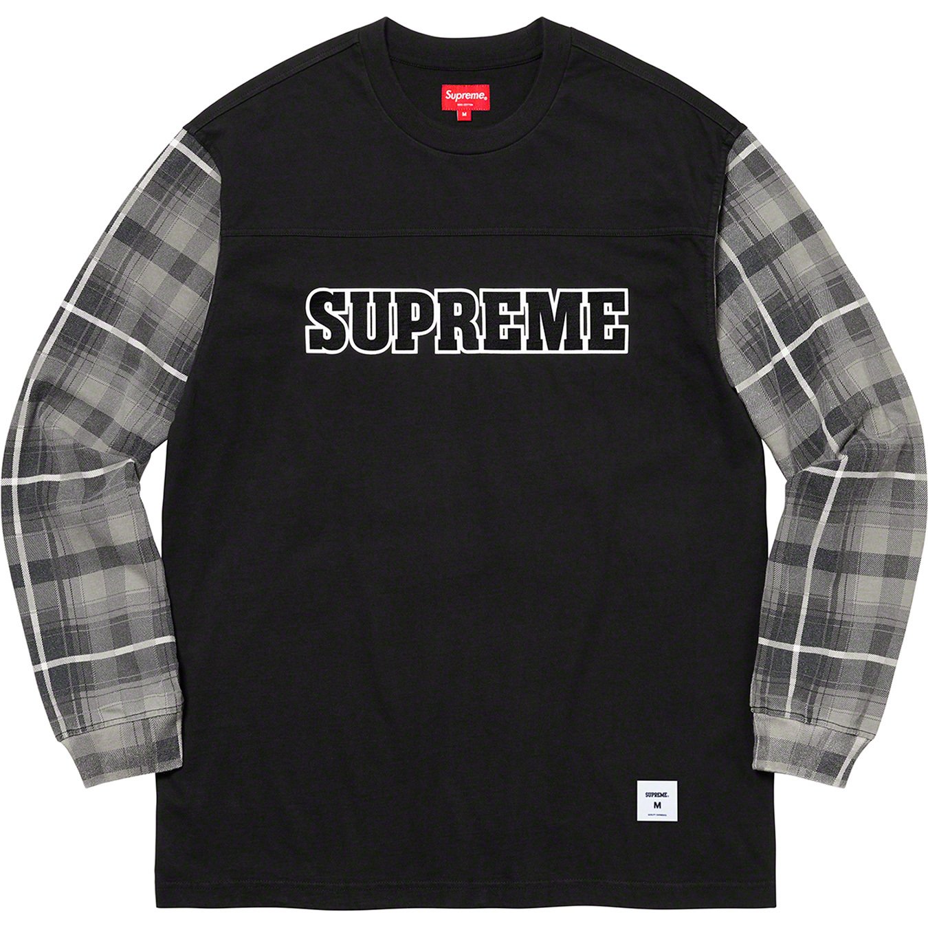 Plaid Sleeve L S Top - fall winter 2021 - Supreme