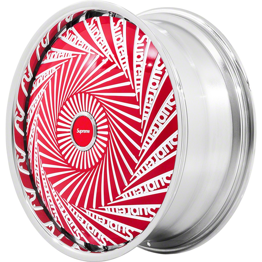 Details on Supreme Dub Spinner Rims (Set of 4) Red from fall winter 2021 (Price is $12000)