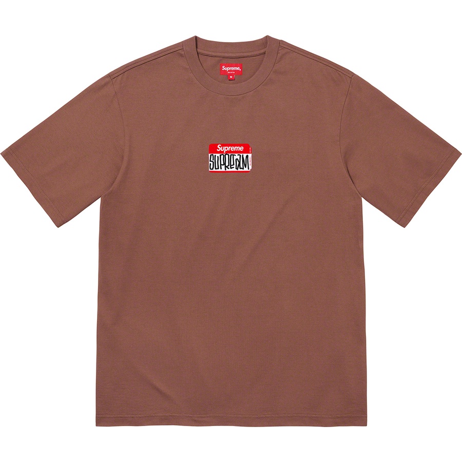 Details on Gonz Nametag S S Top Brown from fall winter
                                                    2021 (Price is $68)