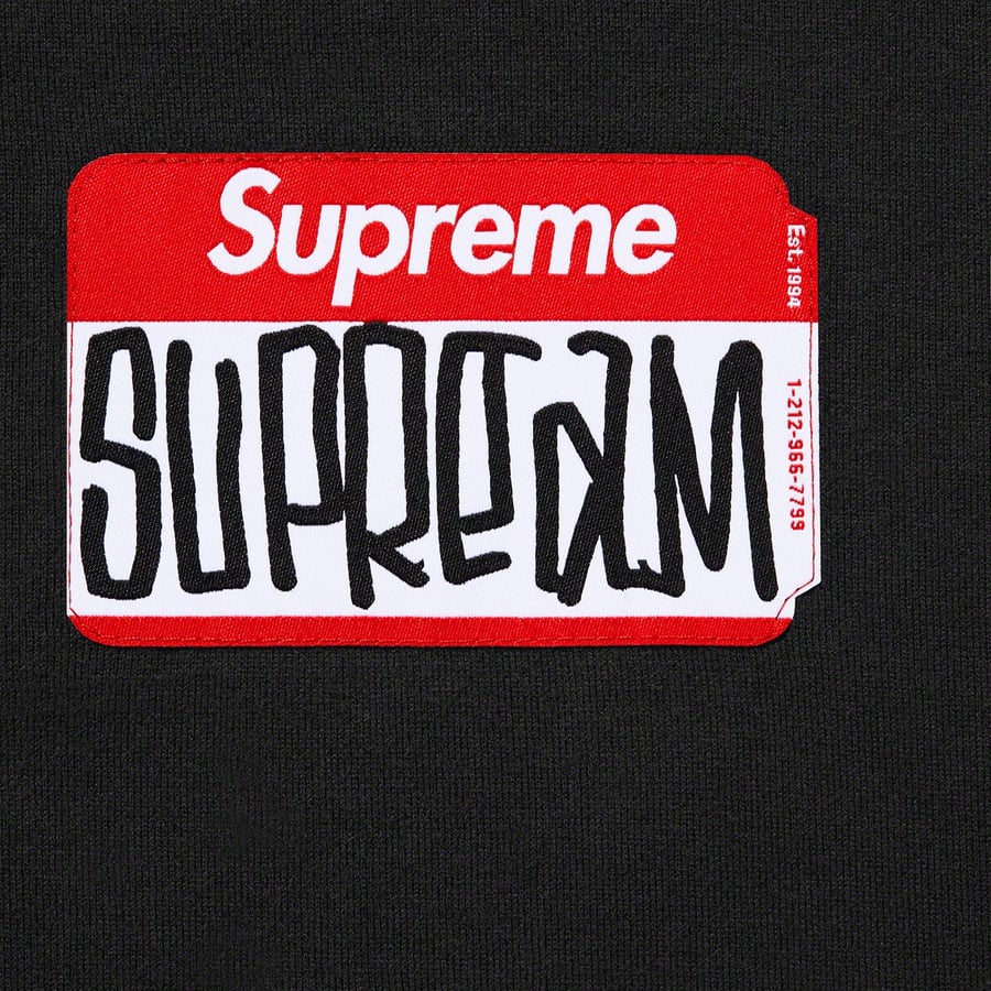 Details on Gonz Nametag S S Top Black from fall winter 2021 (Price is $68)