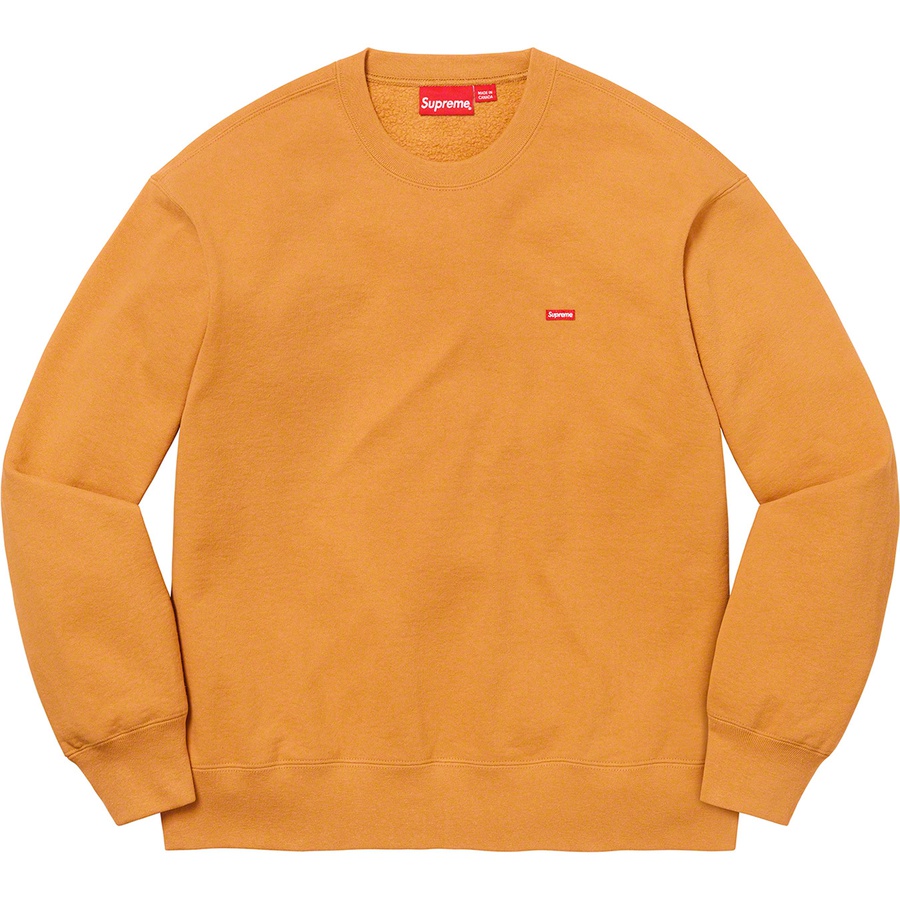 Details on Small Box Crewneck Light Mustard from fall winter 2021 (Price is $138)