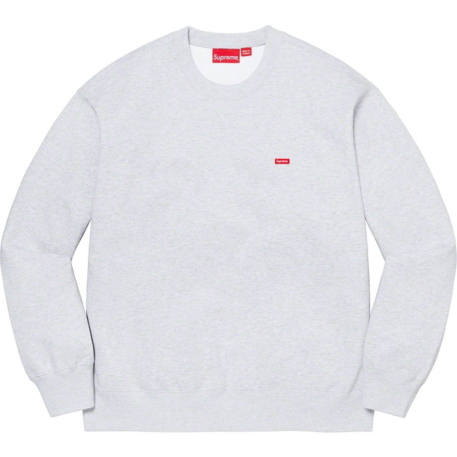 Details on Small Box Crewneck Ash Grey from fall winter
                                                    2021 (Price is $138)