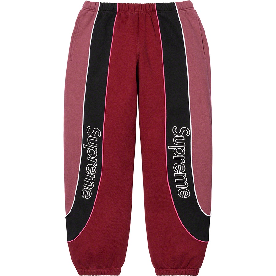 Details on Track Paneled Sweatpant Cardinal from fall winter 2021 (Price is $148)
